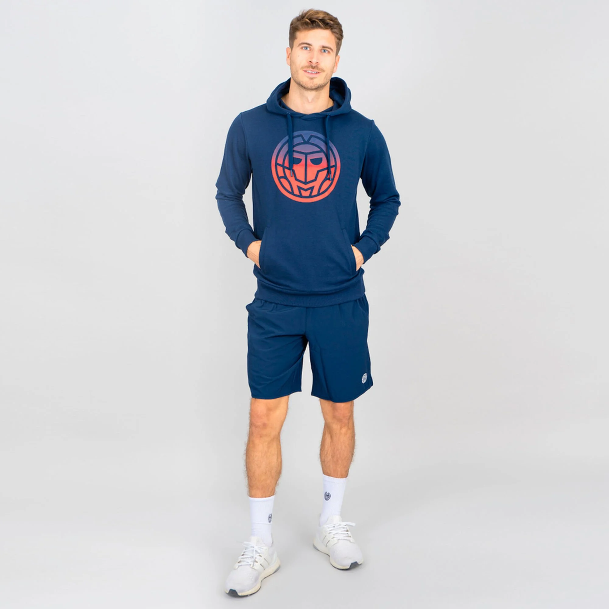 BIDI BADU Colortwist Felpa Con Cappuccio Uomini - Blu Scuro, Rosso - immagine 5