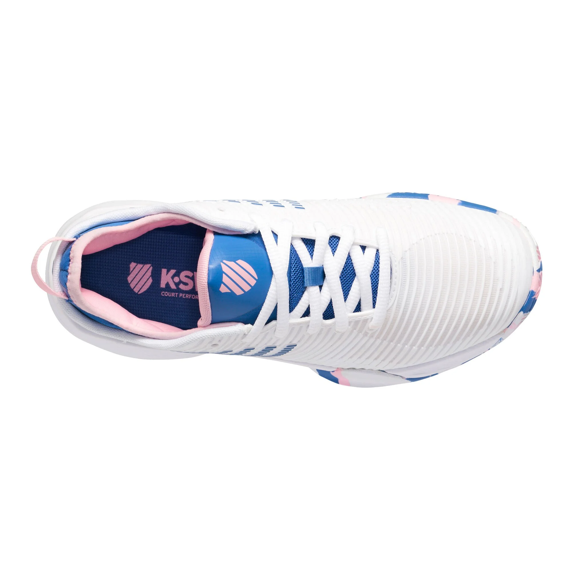K-Swiss Hypercourt Supreme Scarpa Per Terra Rossa Donna - Bianco, Blu - immagine 4