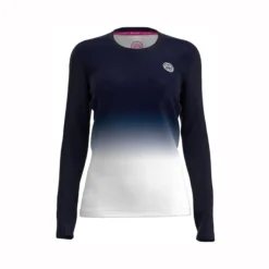 BIDI BADU Crew Gradiant Manica Lunga Ragazze - Blu Scuro, Bianco