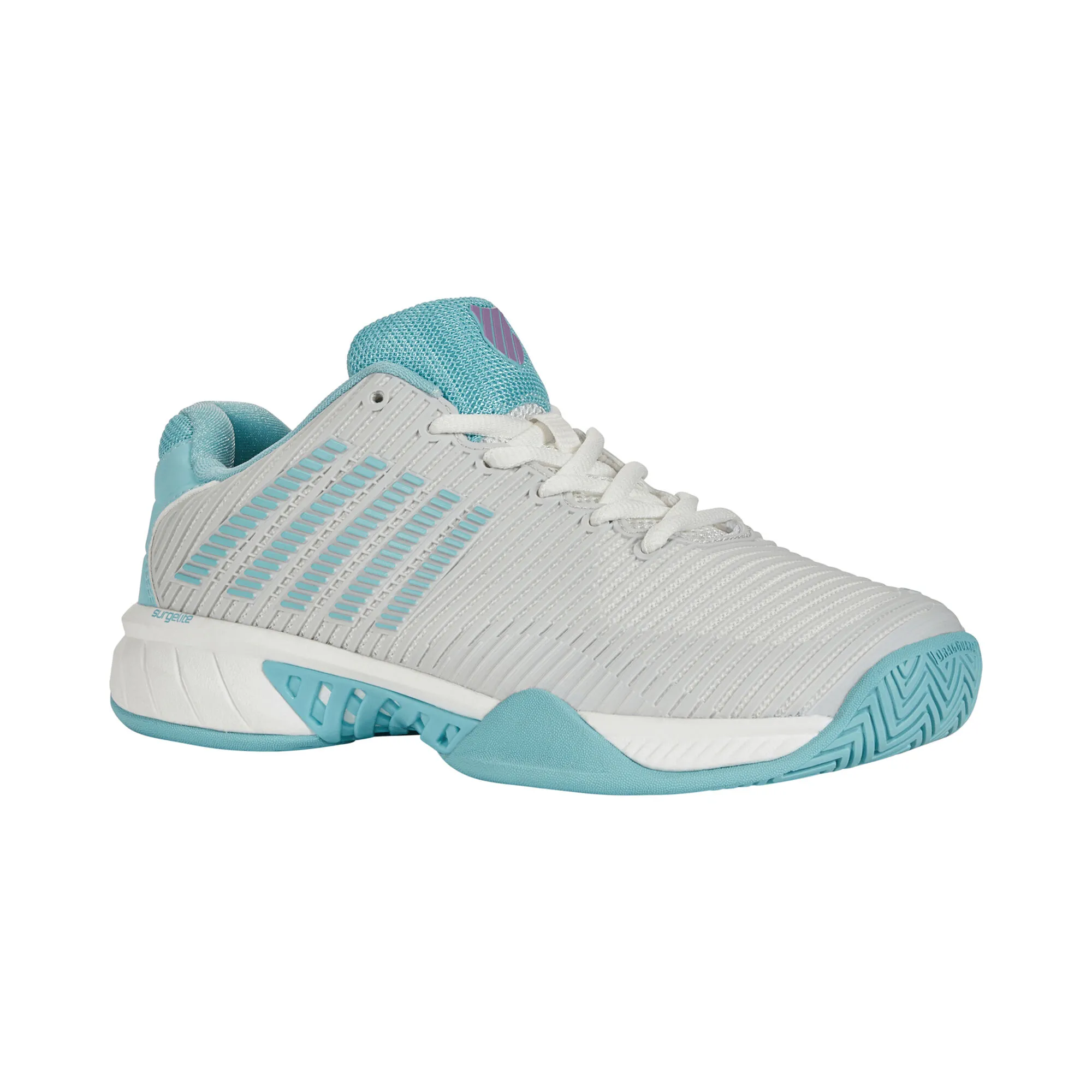 K-Swiss Hypercourt Express 2 Scarpa Per Tutte Le Superfici Donna - Bianco, Blu Chiaro - immagine 5