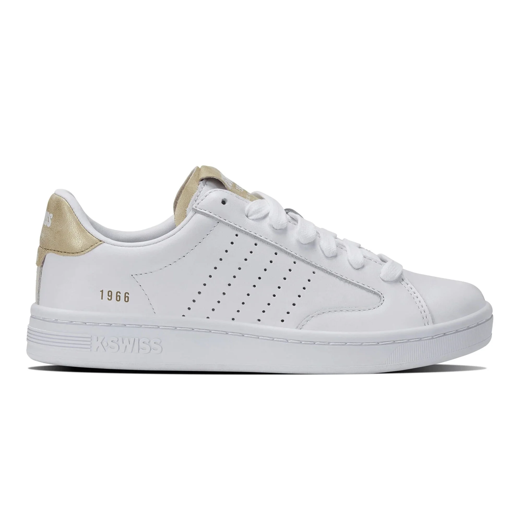 K-Swiss Lozan Klub Donna - Bianco, Oro