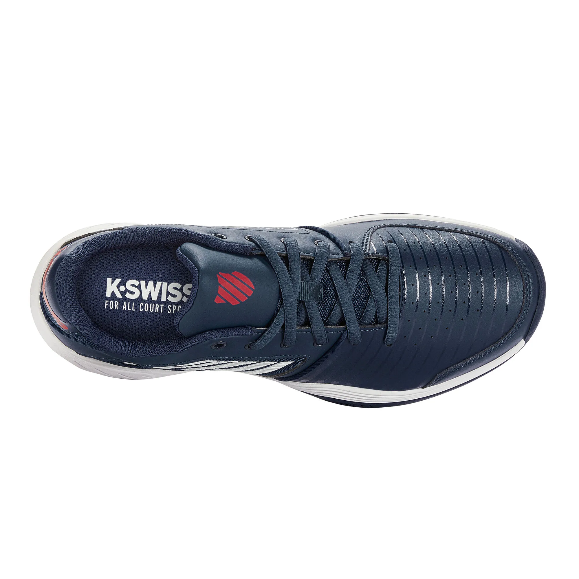 K-Swiss Court Express Scarpa Per Terra Rossa Uomini - Blu Scuro, Bianco - immagine 3