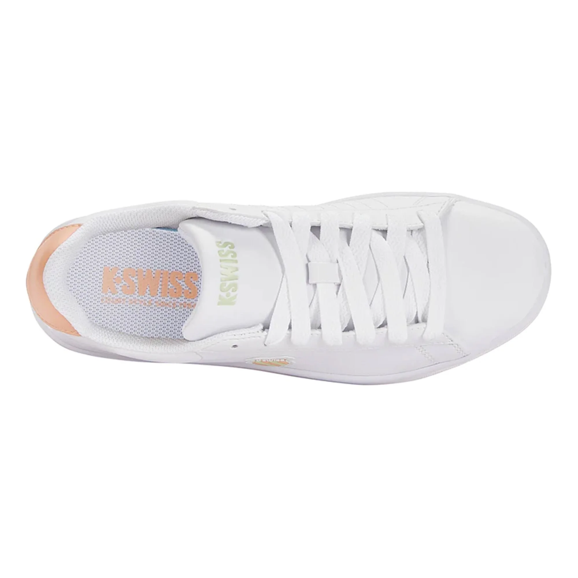 K-Swiss Court Shield Scarpa Per Il Tempo Libero Donna - Bianco, Albicocca - immagine 3