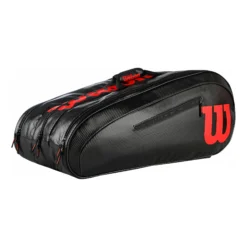 Wilson Elite Borsa Per Racchetta Da 15 Edizione Speciale - Nero, Rosso
