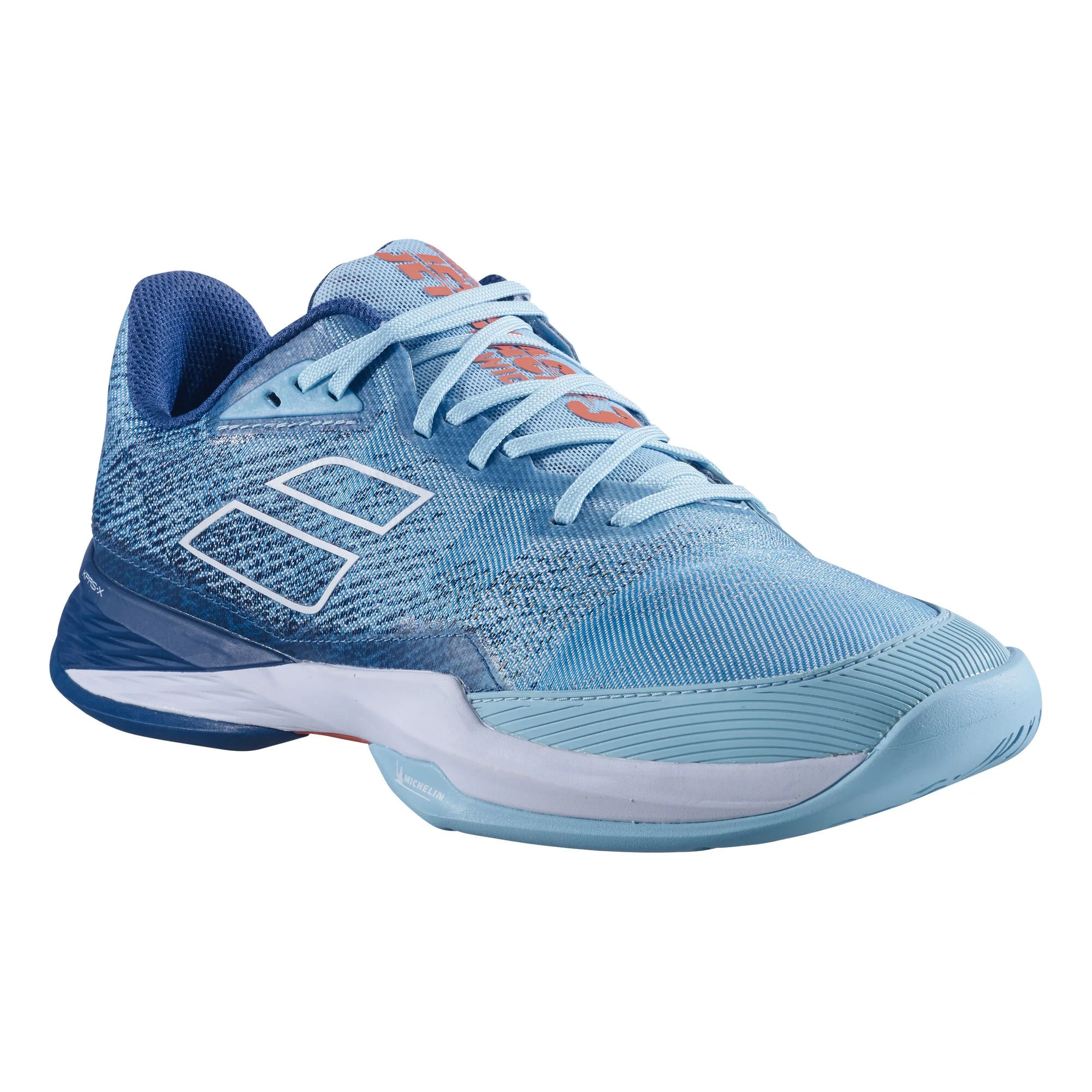 Babolat Jet Mach 3 Wide Scarpa Per Tutte Le Superfici Uomini - Blu Chiaro, Blu - immagine 3