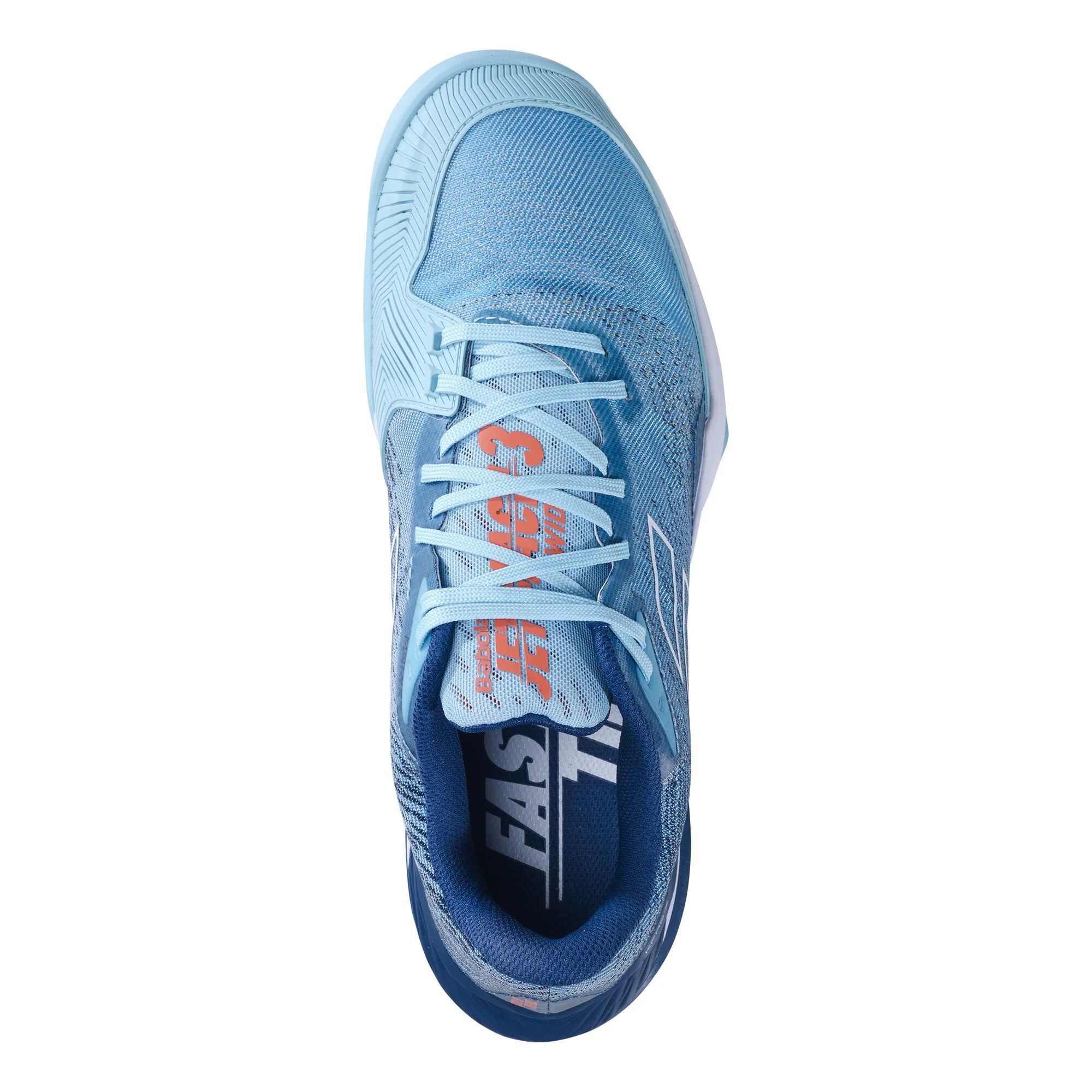 Babolat Jet Mach 3 Wide Scarpa Per Tutte Le Superfici Uomini - Blu Chiaro, Blu - immagine 2
