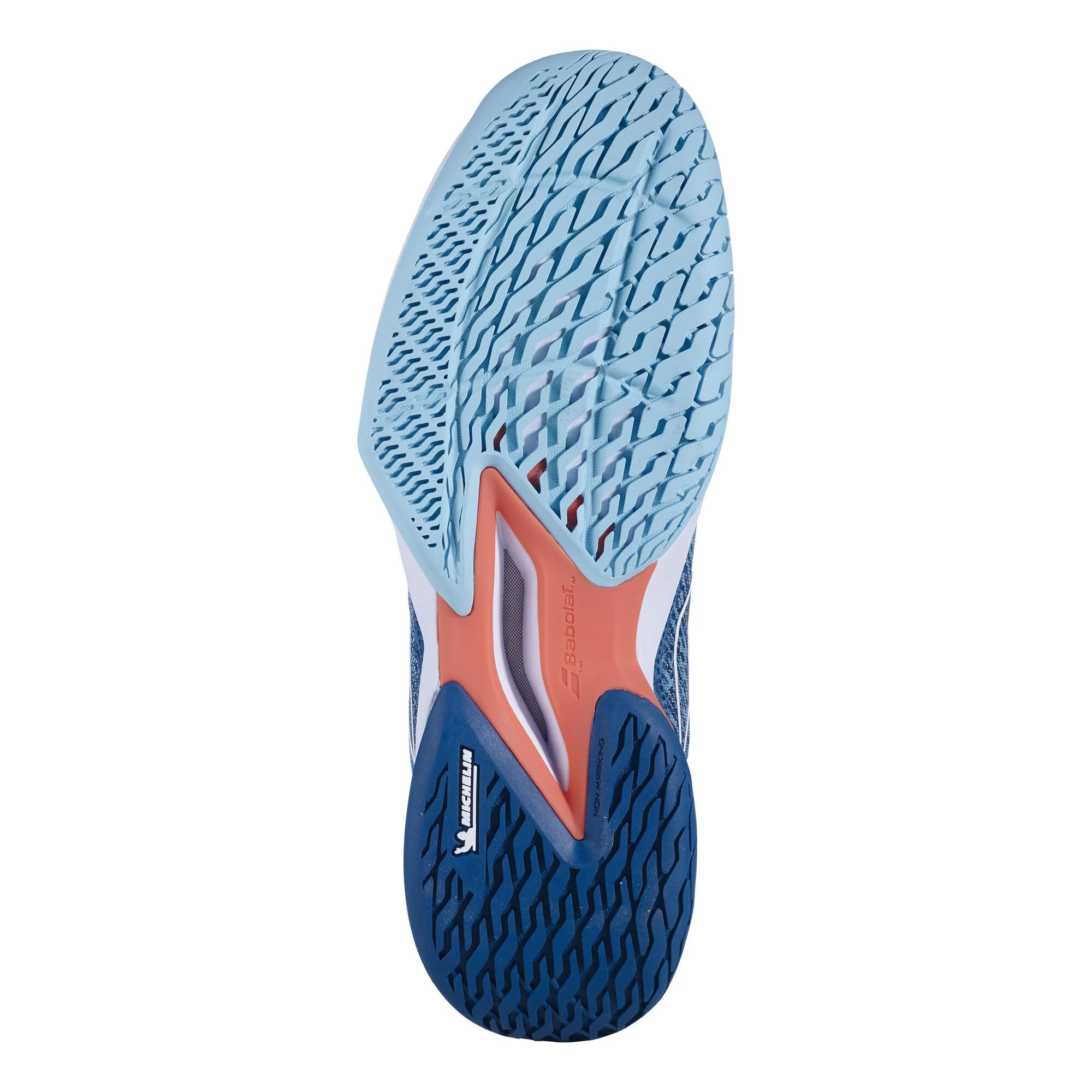 Babolat Jet Mach 3 Wide Scarpa Per Tutte Le Superfici Uomini - Blu Chiaro, Blu - immagine 4