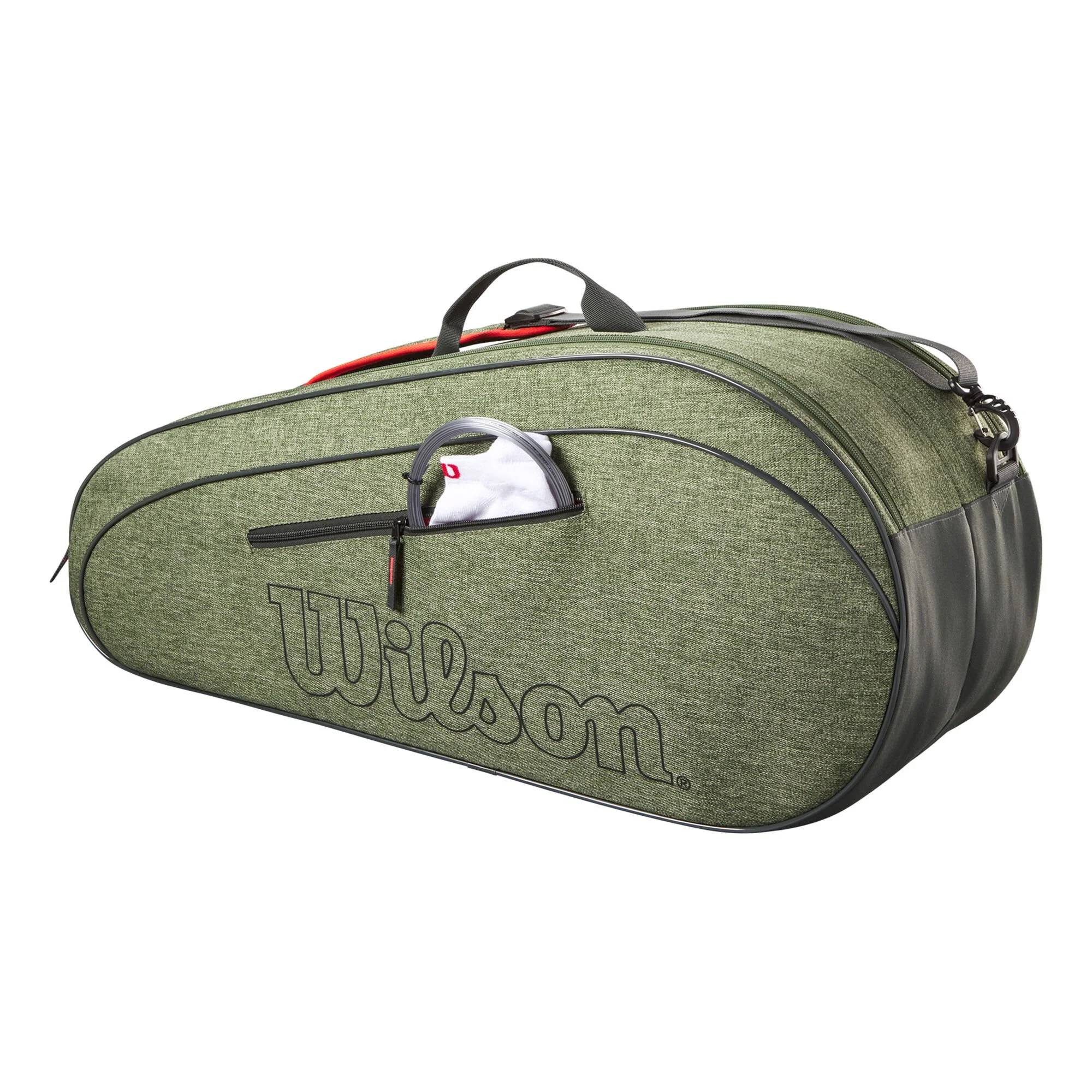 Wilson Team Borsa Per Racchetta Da 6 - Verde - immagine 3