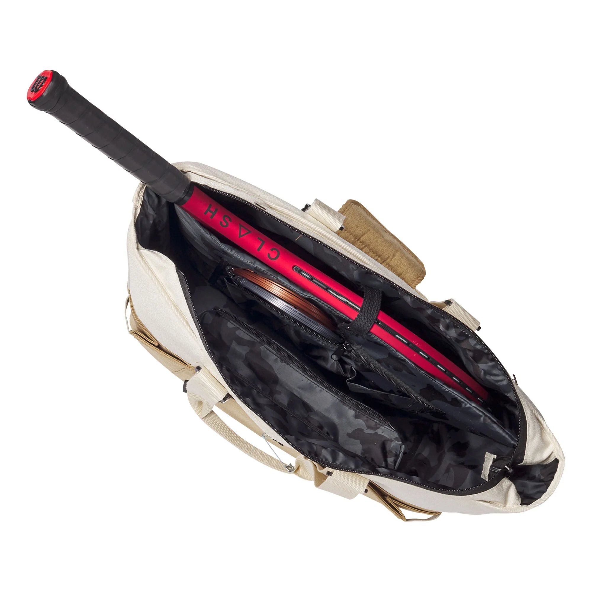 Wilson Women's Tote Borsa Sportiva - Bianco, Cachi - immagine 9