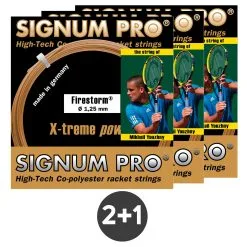 Signum Pro 3x Firestorm Metallic Set Di Corde 12,2m - Oro