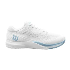 Wilson Rush Pro ACE Scarpa Per Tutte Le Superfici Donna - Bianco, Blu Chiaro
