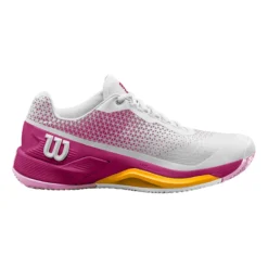 Wilson Rush Pro 4.0 Scarpa Per Terra Rossa Donna - Rosa, Giallo