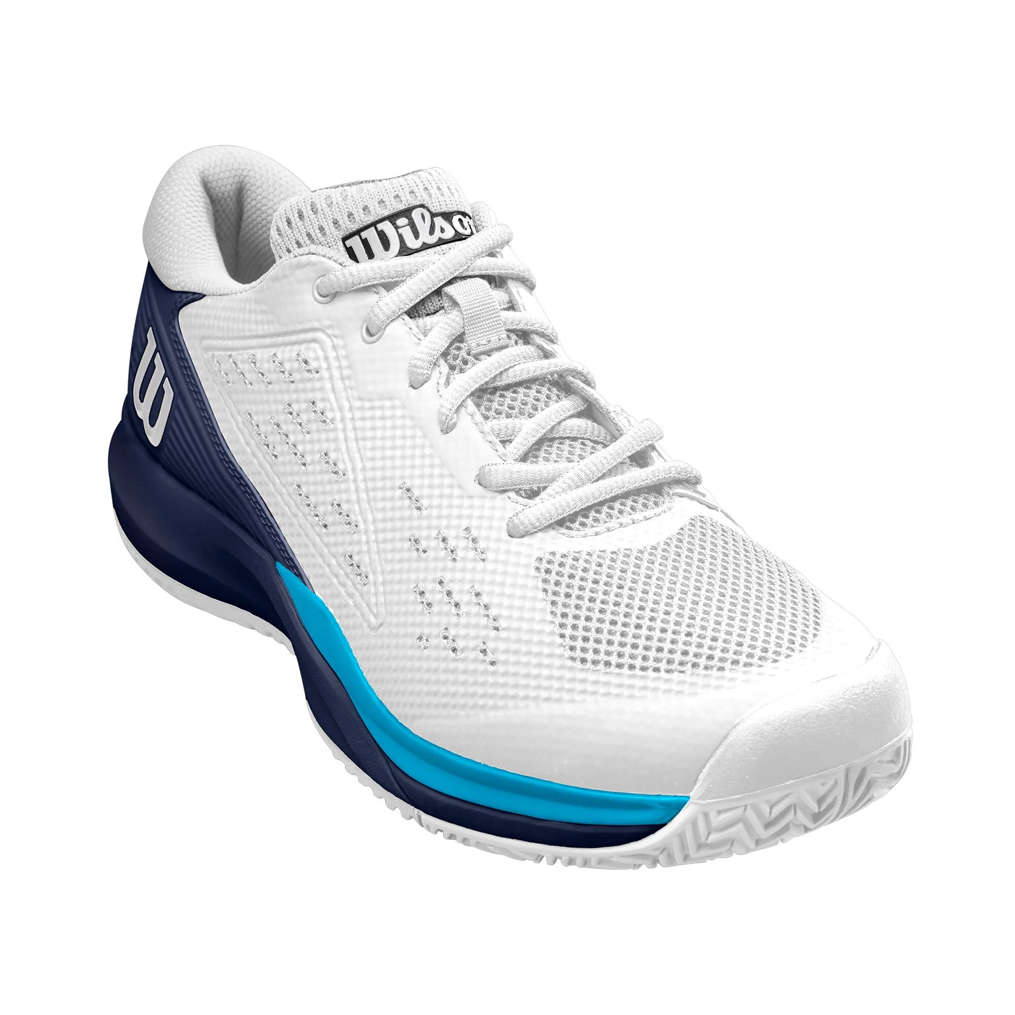 Wilson Rush Pro Ace Scarpa Per Tutte Le Superfici Uomini - Bianco, Blu - immagine 4