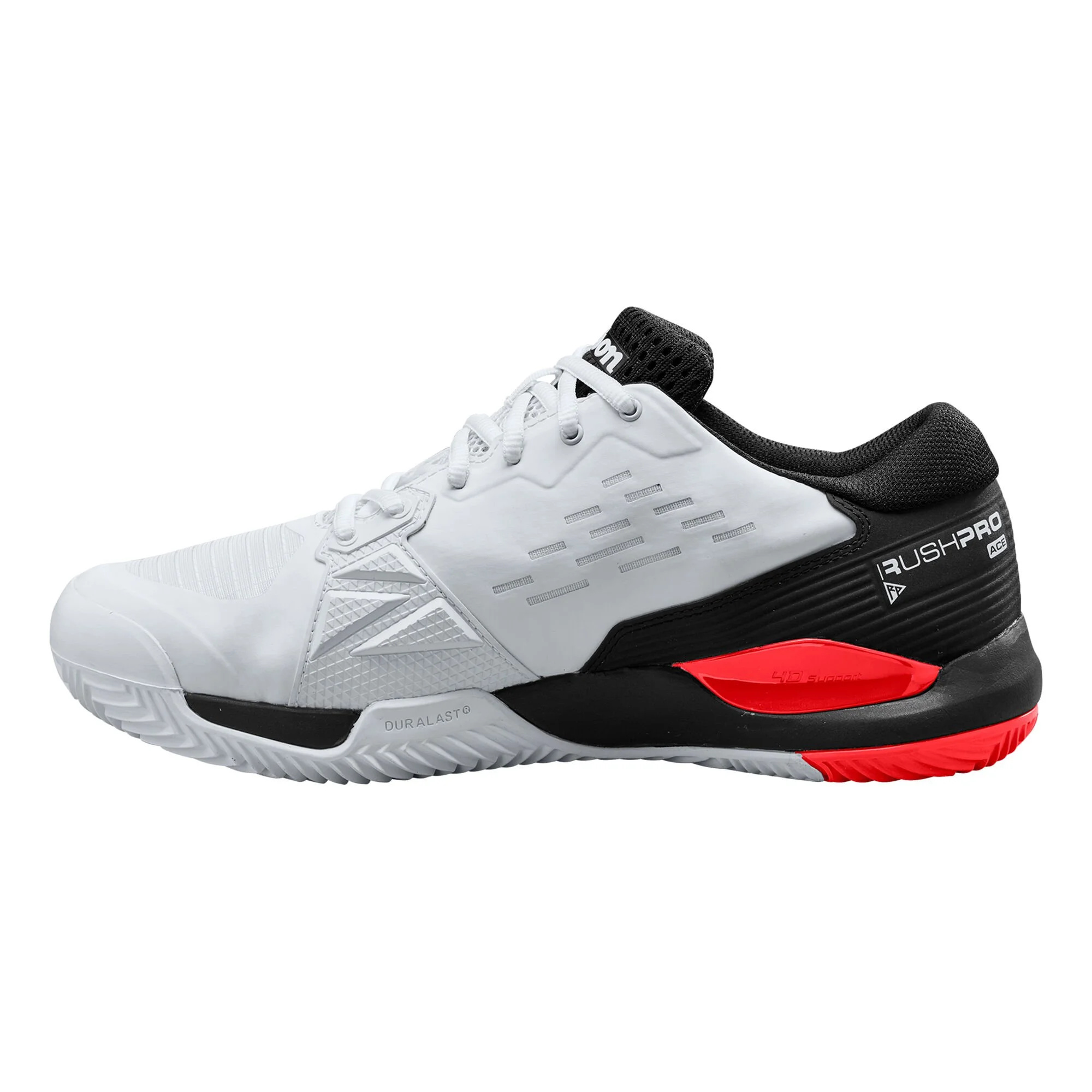 Wilson Rush Pro Ace Scarpa Per Terra Rossa Uomini - Bianco, Nero - immagine 2
