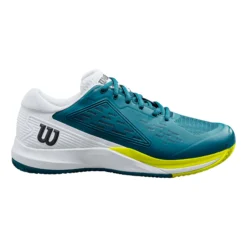 Wilson Rush Pro Ace Scarpa Per Terra Rossa Uomini - Color Petrolio, Verde Neon