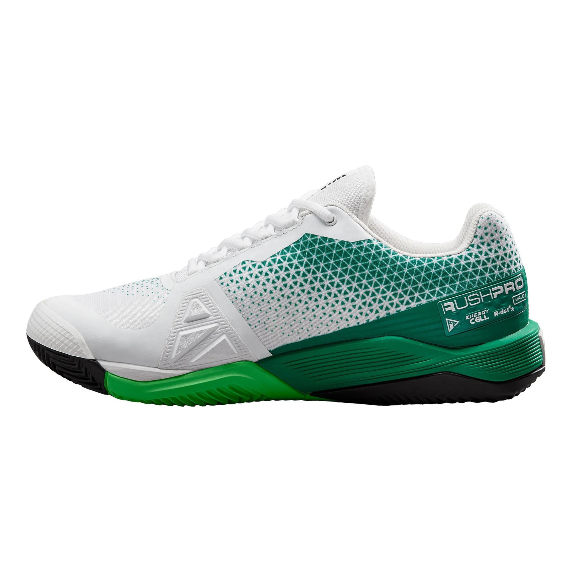 Wilson Rush Pro 4.0 Scarpa Per Terra Rossa Uomini - Bianco, Verde - immagine 2