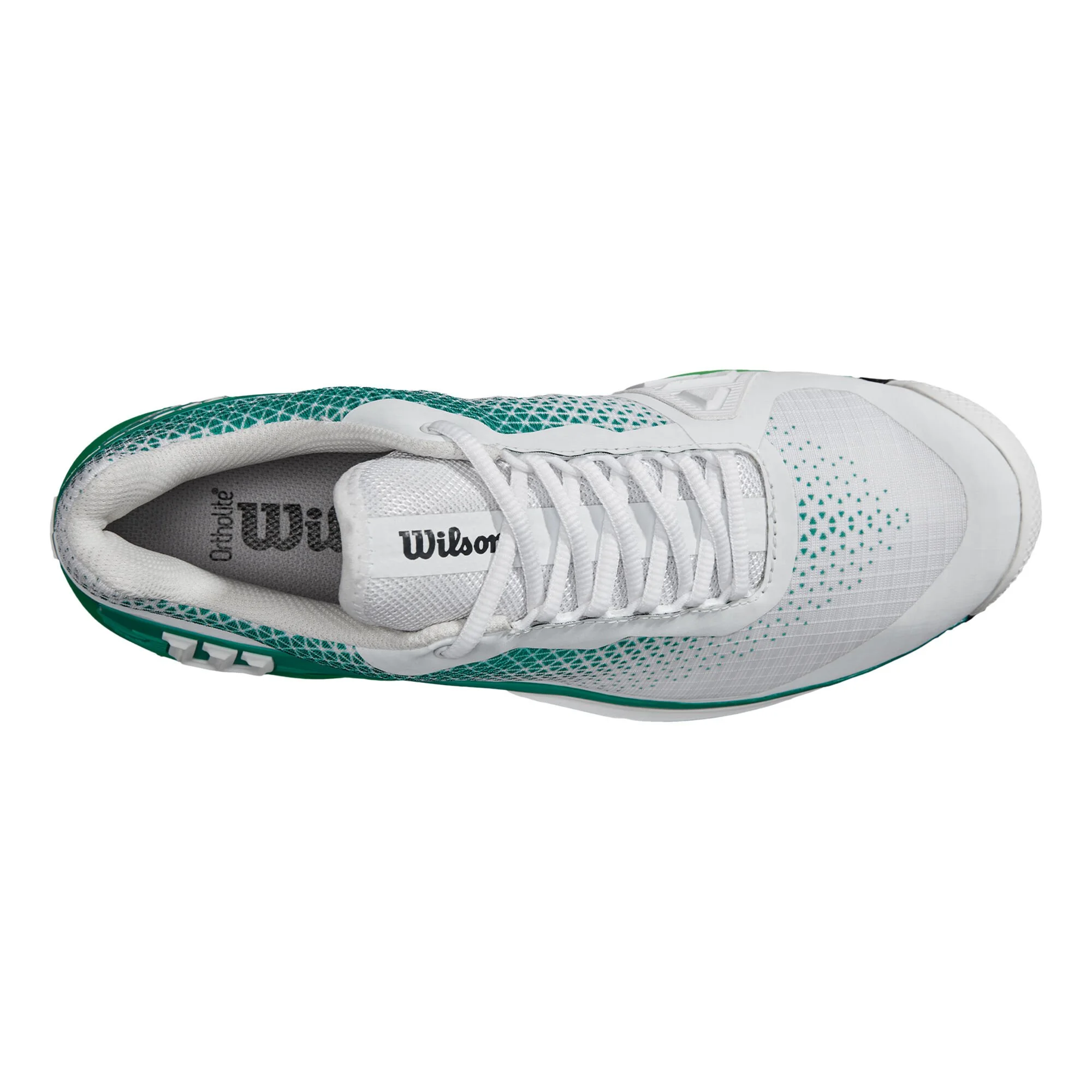 Wilson Rush Pro 4.0 Scarpa Per Terra Rossa Uomini - Bianco, Verde - immagine 3