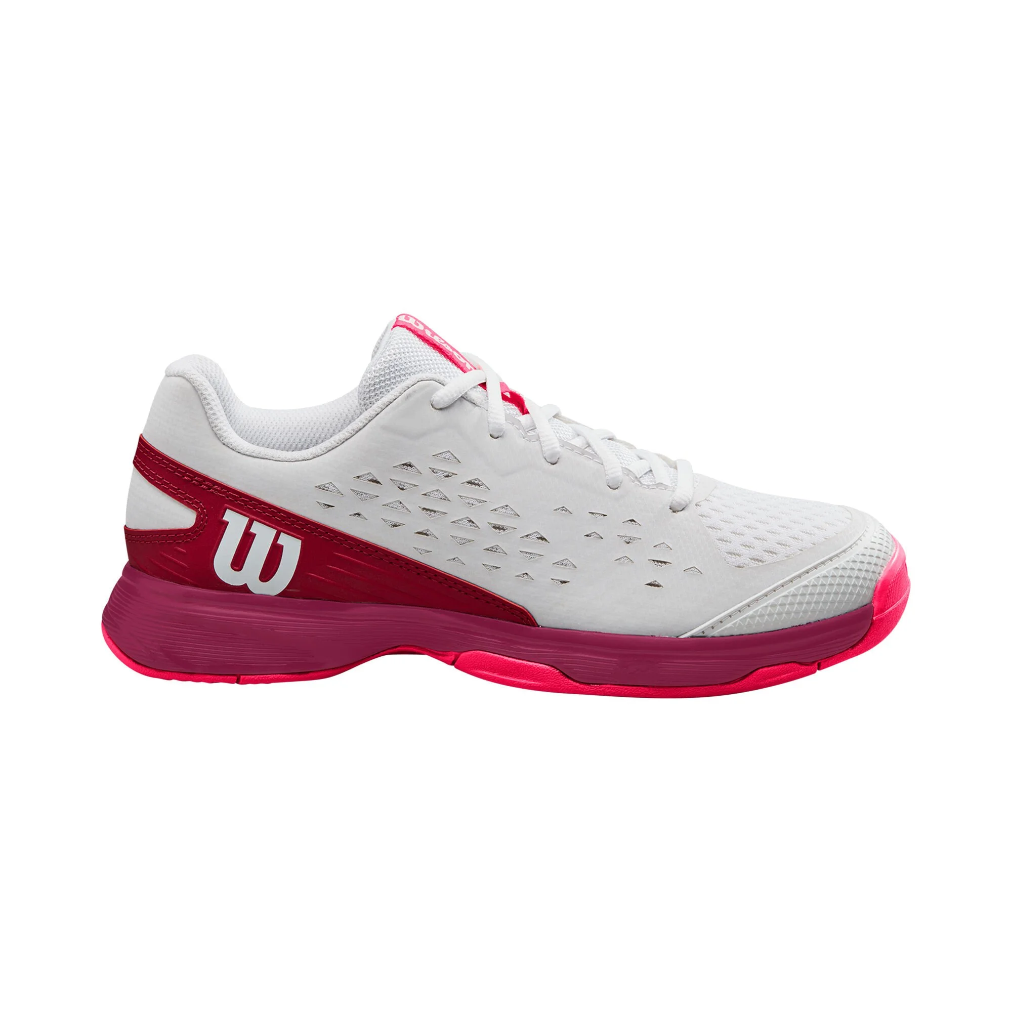 Wilson Rush Pro 4.0 Scarpa Per Tutte Le Superfici Bambini - Bianco, Rosso