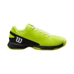 Wilson Rush Pro 4.0 Scarpa Per Tutte Le Superfici Bambini - Giallo Neon, Nero