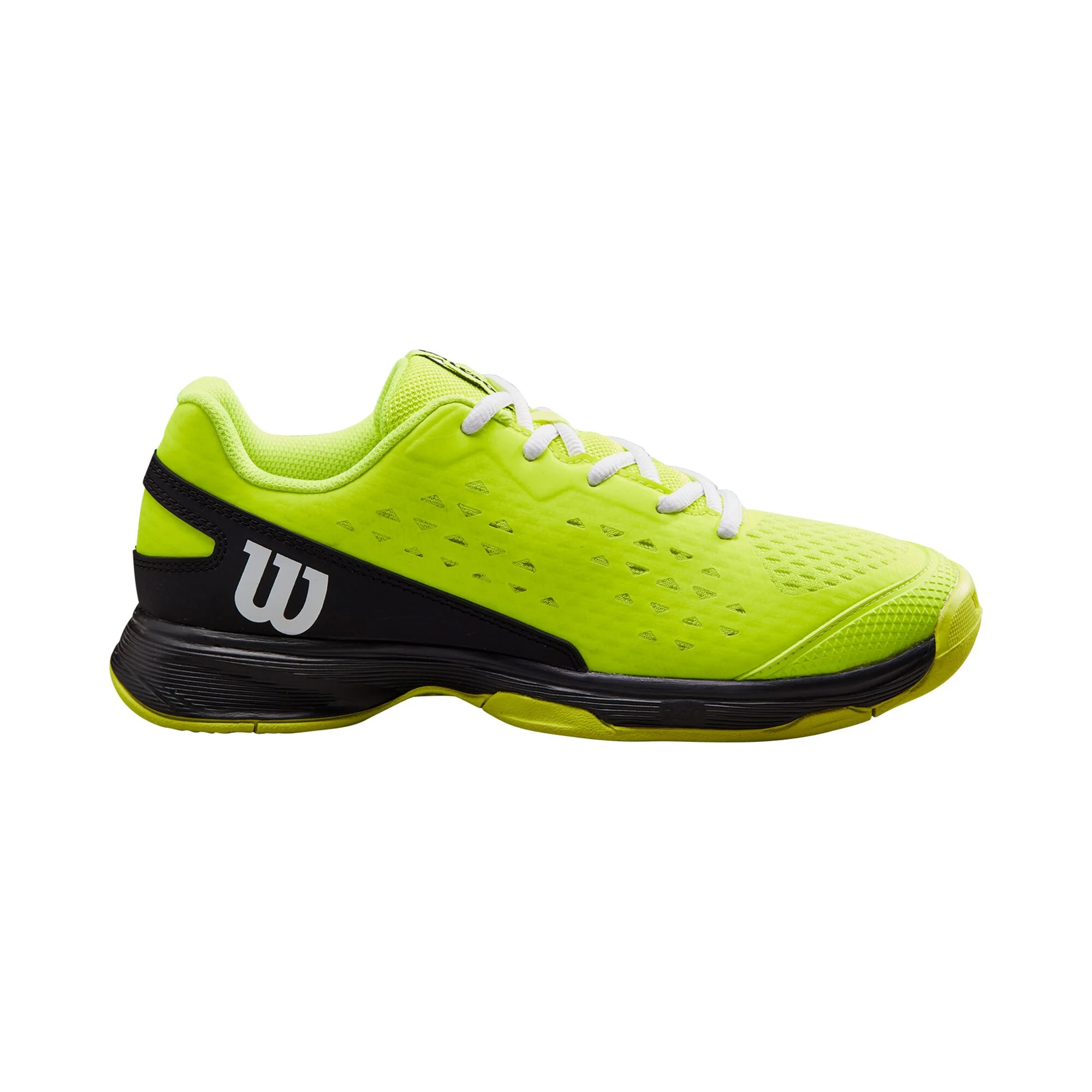 Wilson Rush Pro 4.0 Scarpa Per Tutte Le Superfici Bambini - Giallo Neon, Nero