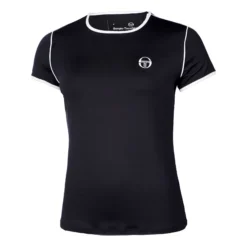 Sergio Tacchini TCP Maglietta Donna - Blu Scuro, Bianco
