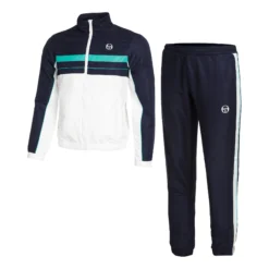 Sergio Tacchini Zelma Tuta Da Allenamento Uomini - Blu Scuro, Bianco