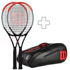 Wilson 2 Clash 100 Pro (Tour) In Aggiunta Borsa Per Racchetta