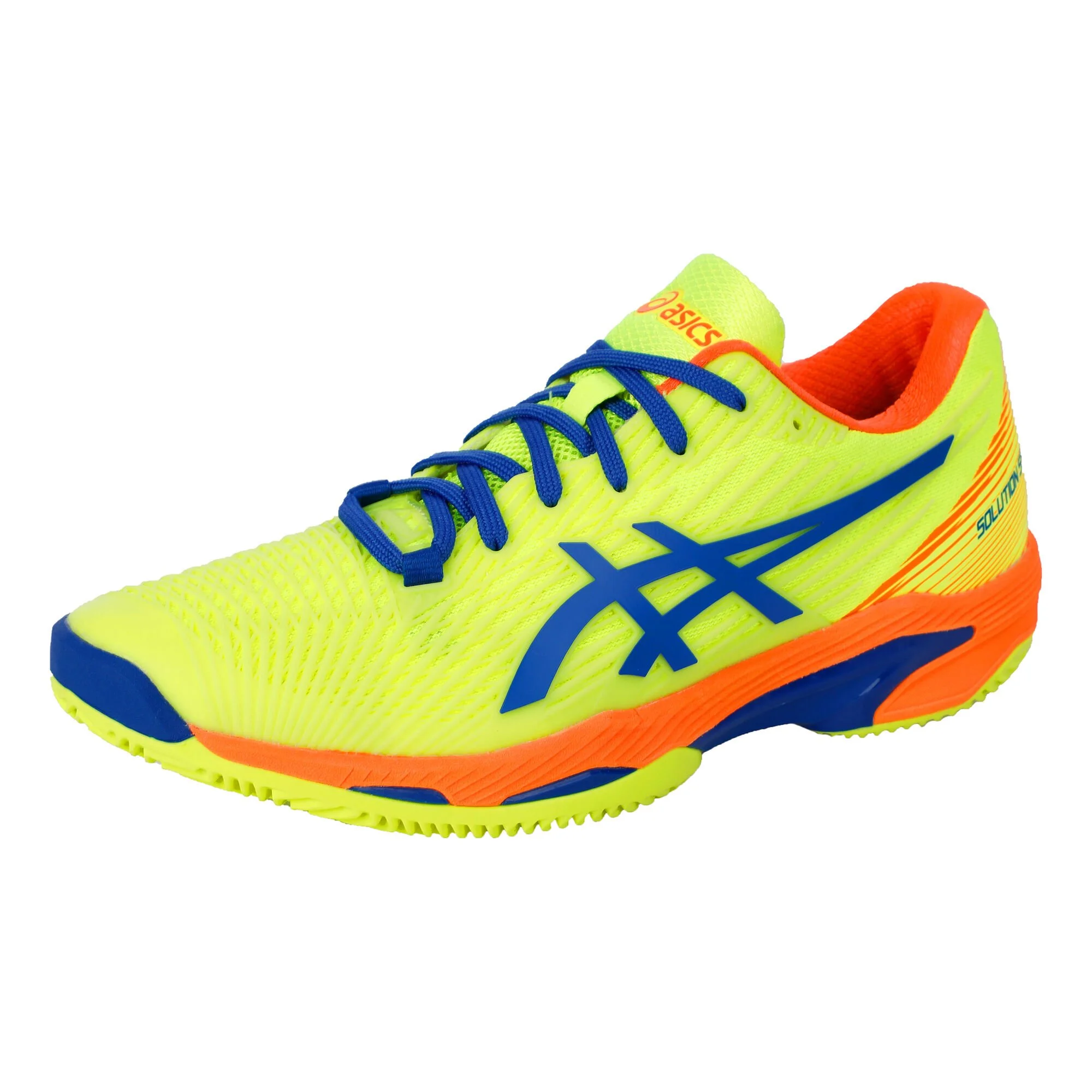 Asics Solution Speed FF 2 Scarpa Per Terra Rossa Edizione Speciale Uomini - Giallo Neon, Blu - immagine 4