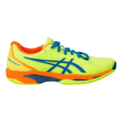 Asics Solution Speed FF 2 Scarpa Per Terra Rossa Edizione Speciale Uomini - Giallo Neon, Blu