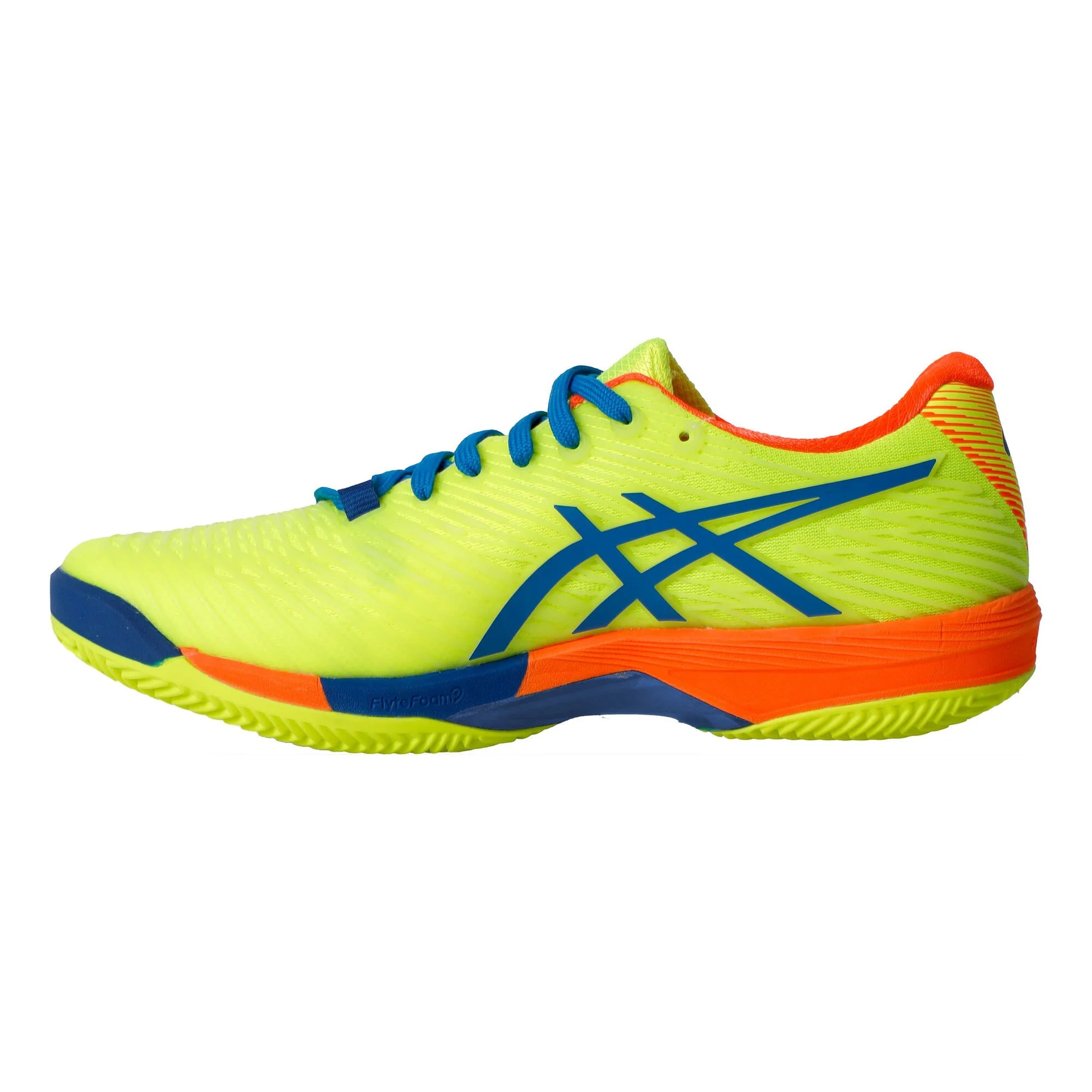 Asics Solution Speed FF 2 Scarpa Per Terra Rossa Edizione Speciale Uomini - Giallo Neon, Blu - immagine 2