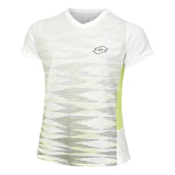 Lotto Tech I D4 Maglietta Ragazze - Bianco, Verde