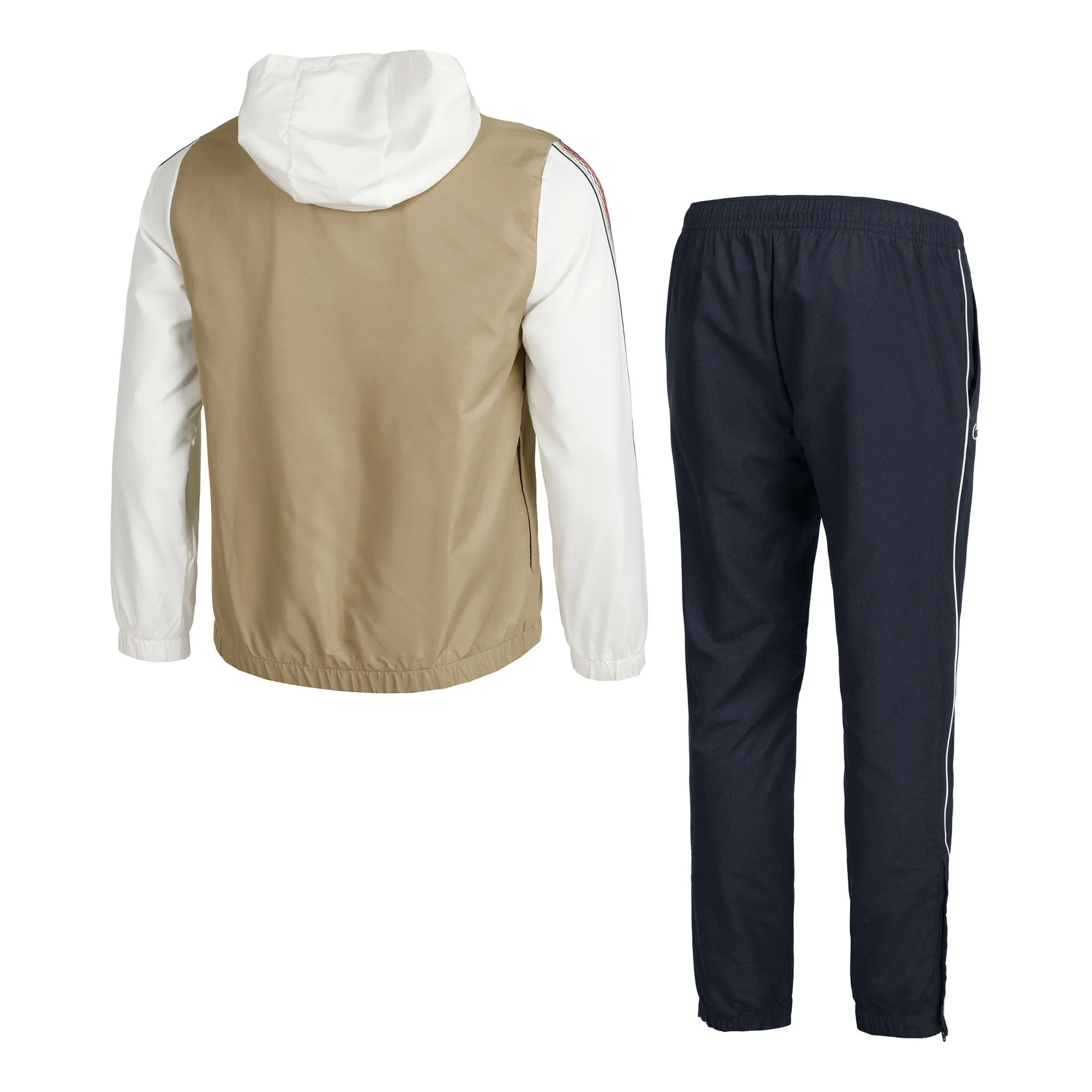 Lacoste Tuta Da Allenamento Uomini - Beige, Bianco - immagine 2