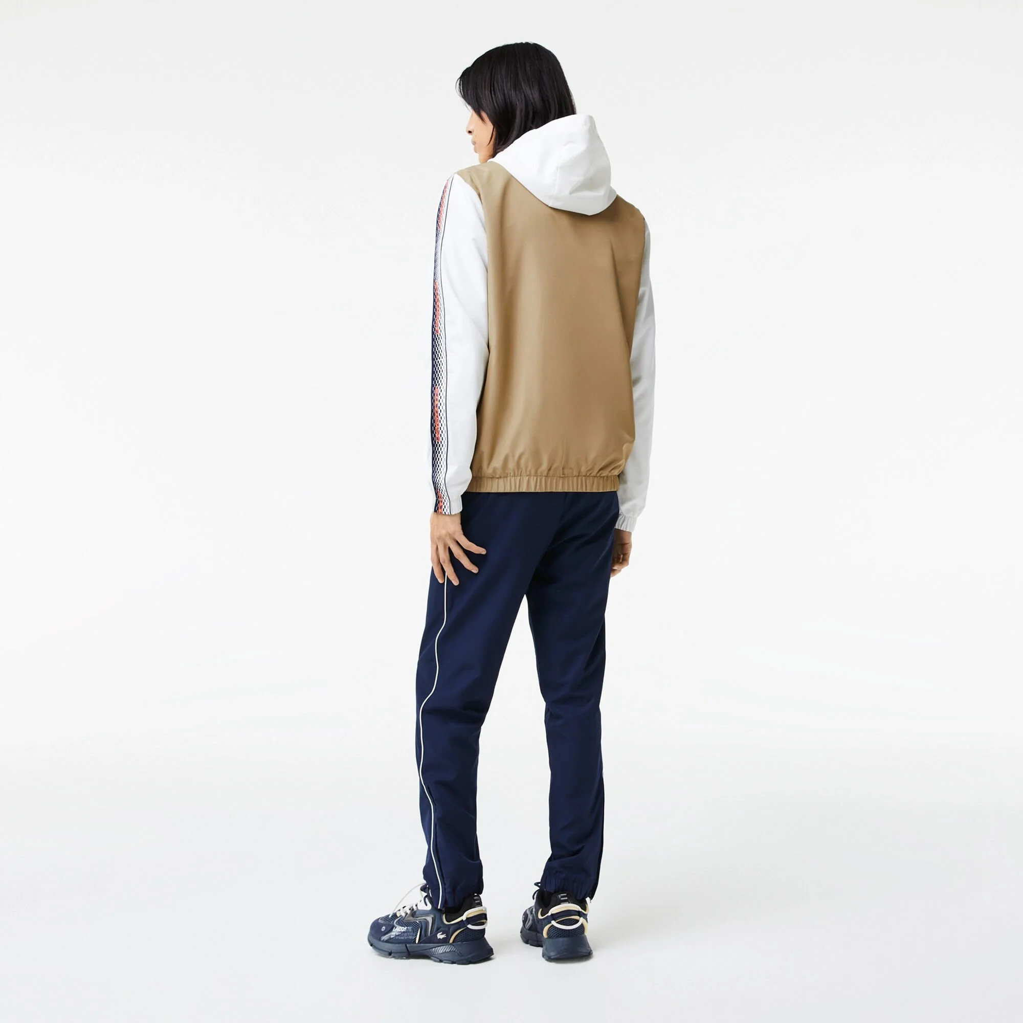 Lacoste Tuta Da Allenamento Uomini - Beige, Bianco - immagine 12