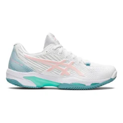 Asics Solution Speed FF 2 Scarpa Per Terra Rossa Donna - Bianco, Rosa