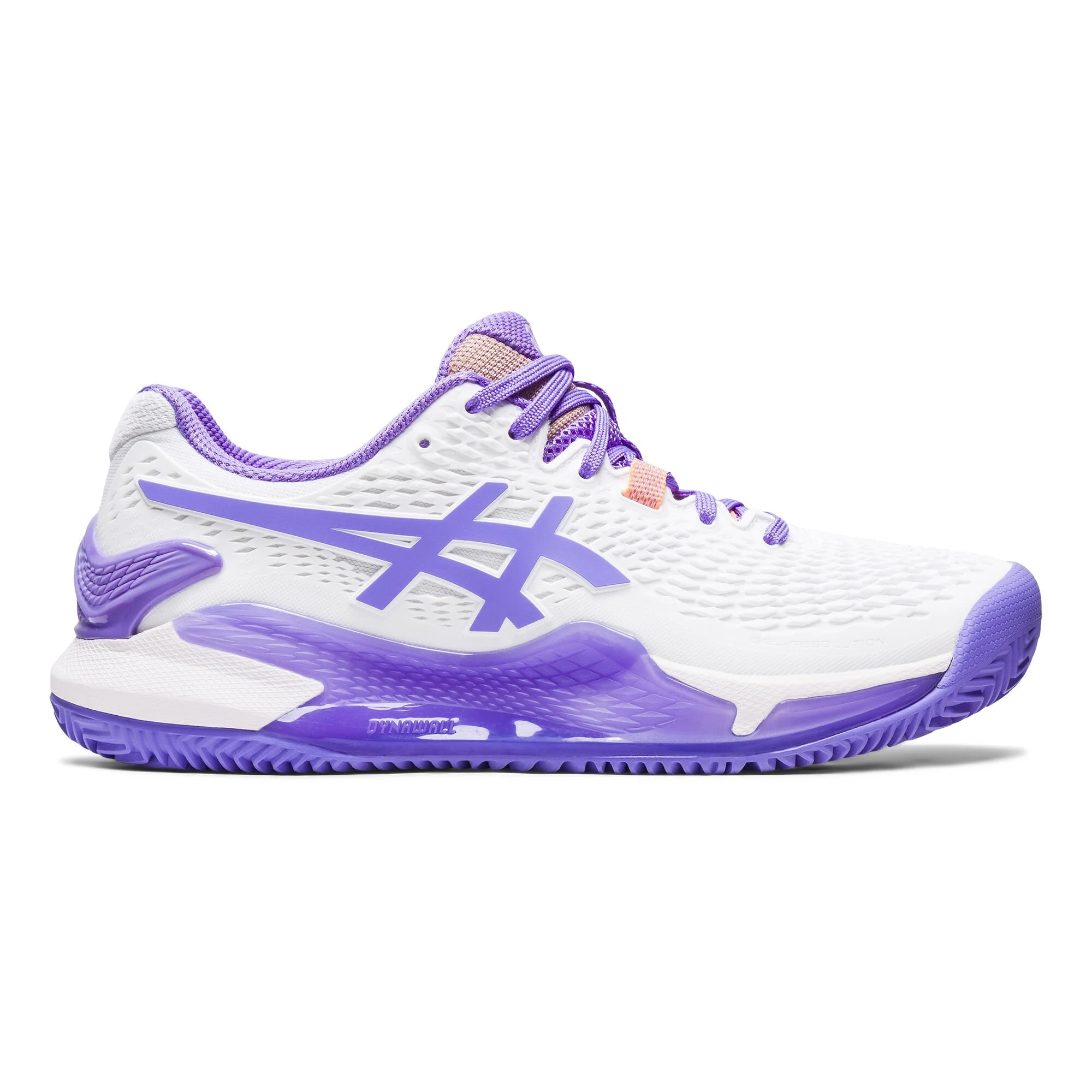 Asics Gel-Resolution 9 Scarpa Per Terra Rossa Donna - Bianco, Lilla