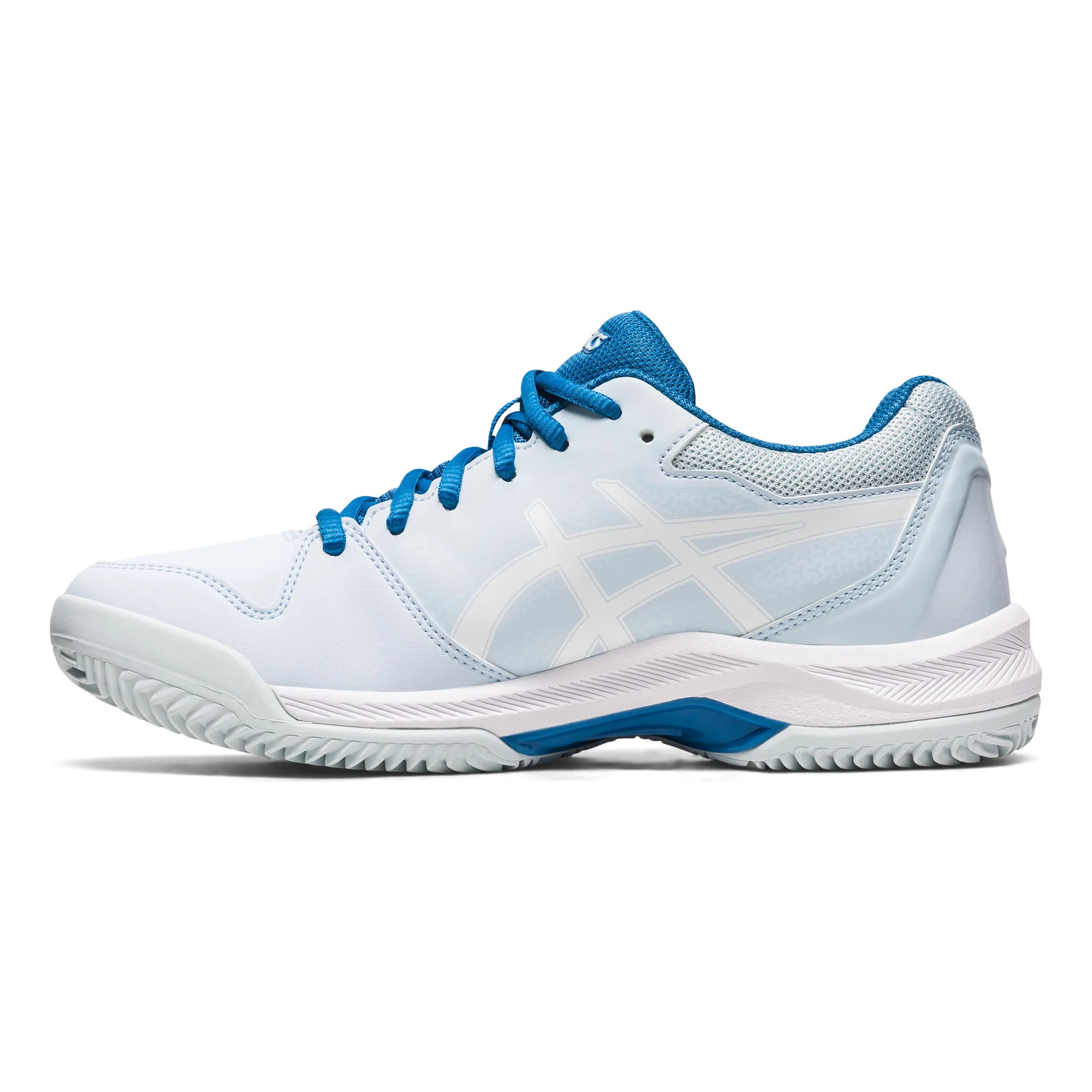 Asics Gel-Dedicate 7 Scarpa Per Terra Rossa Donna - Blu Chiaro, Bianco - immagine 2