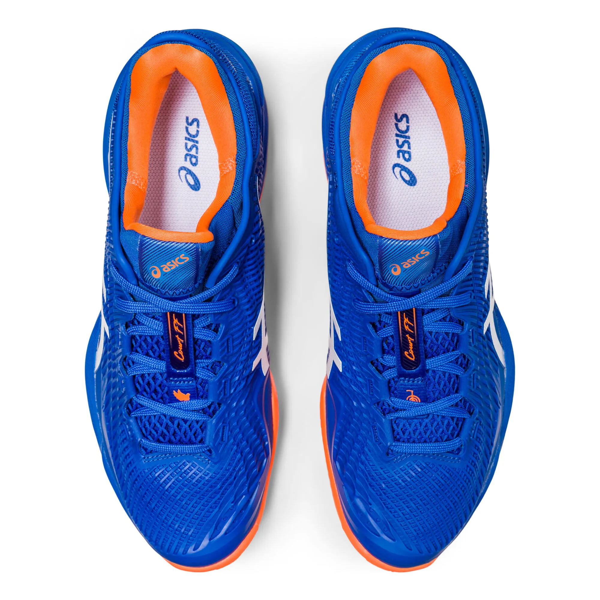 Asics Court FF 3 Novak Scarpa Per Terra Rossa Uomini - Blu, Bianco - immagine 3