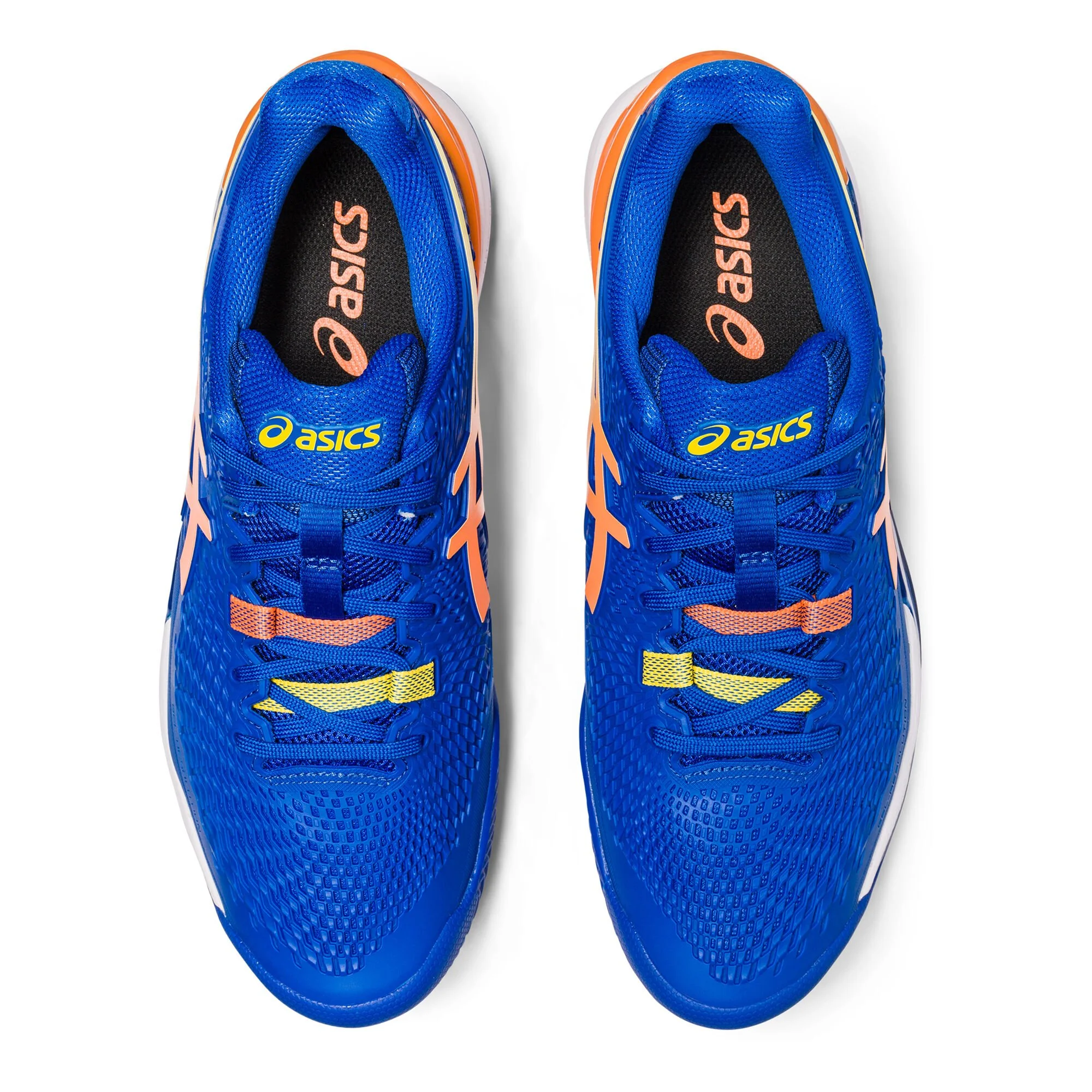Asics Gel-Resolution 9 CLAY Scarpa Per Terra Rossa Uomini - Blu, Arancione - immagine 2