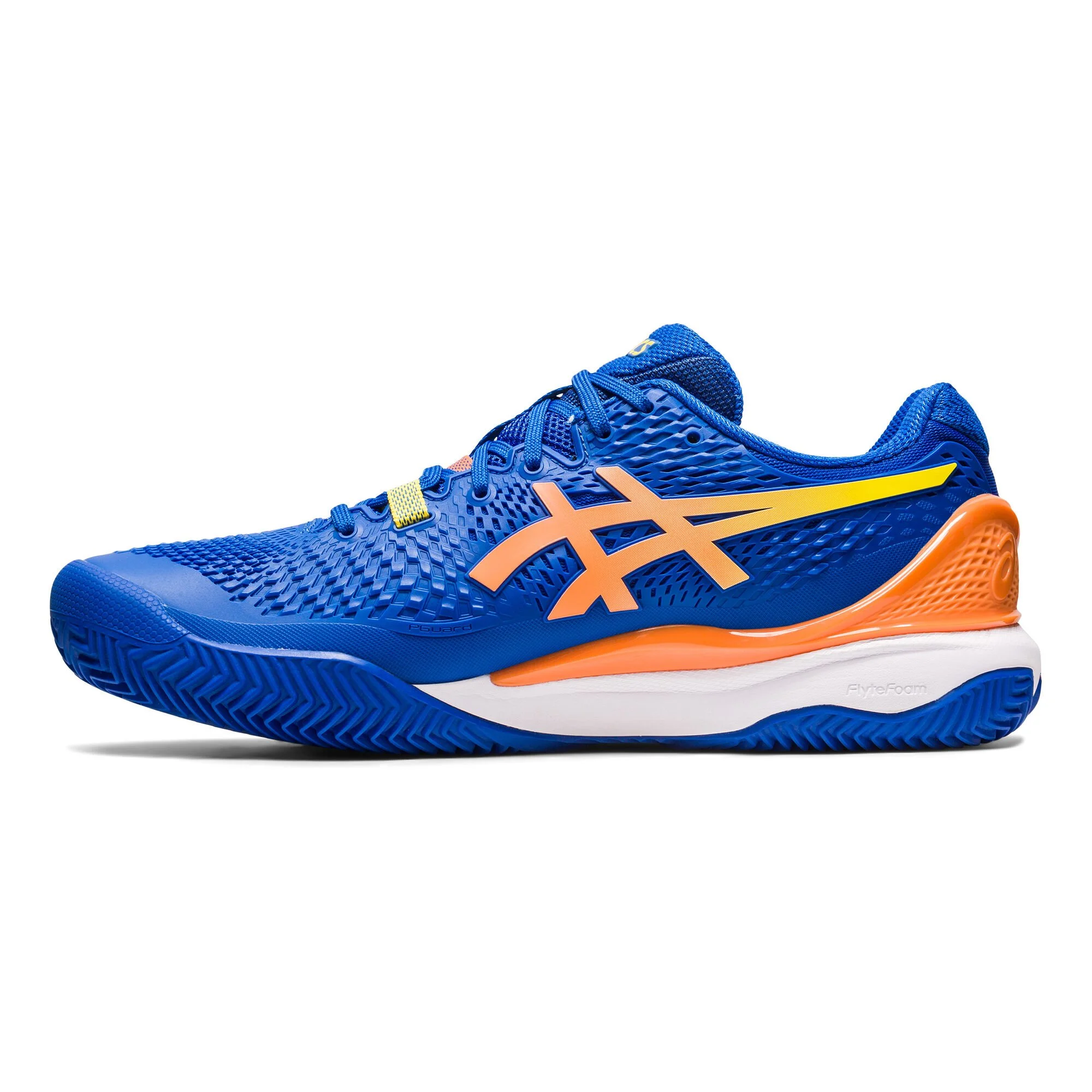 Asics Gel-Resolution 9 CLAY Scarpa Per Terra Rossa Uomini - Blu, Arancione - immagine 6