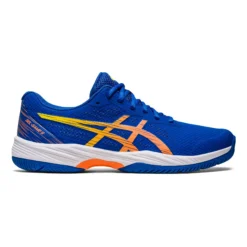 Asics Gel-Game 9 AC Scarpa Per Tutte Le Superfici Uomini - Blu, Arancione