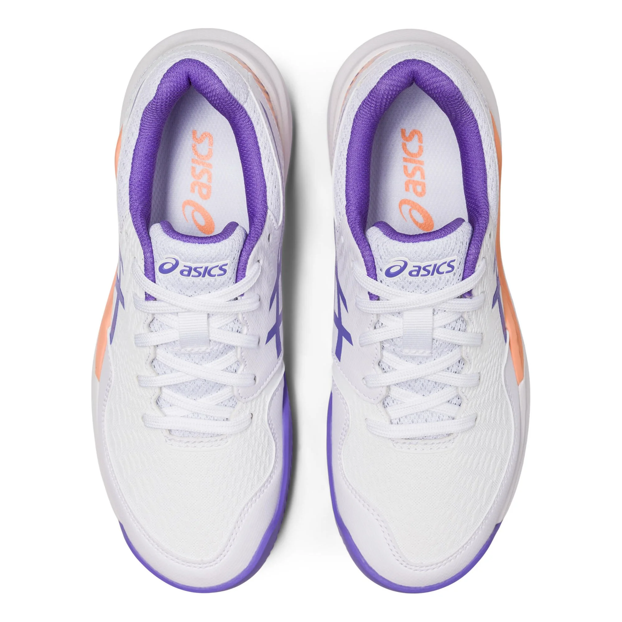 Asics Gel-Resolution 9 GS Scarpa Per Terra Rossa Bambini - Bianco, Lilla - immagine 3