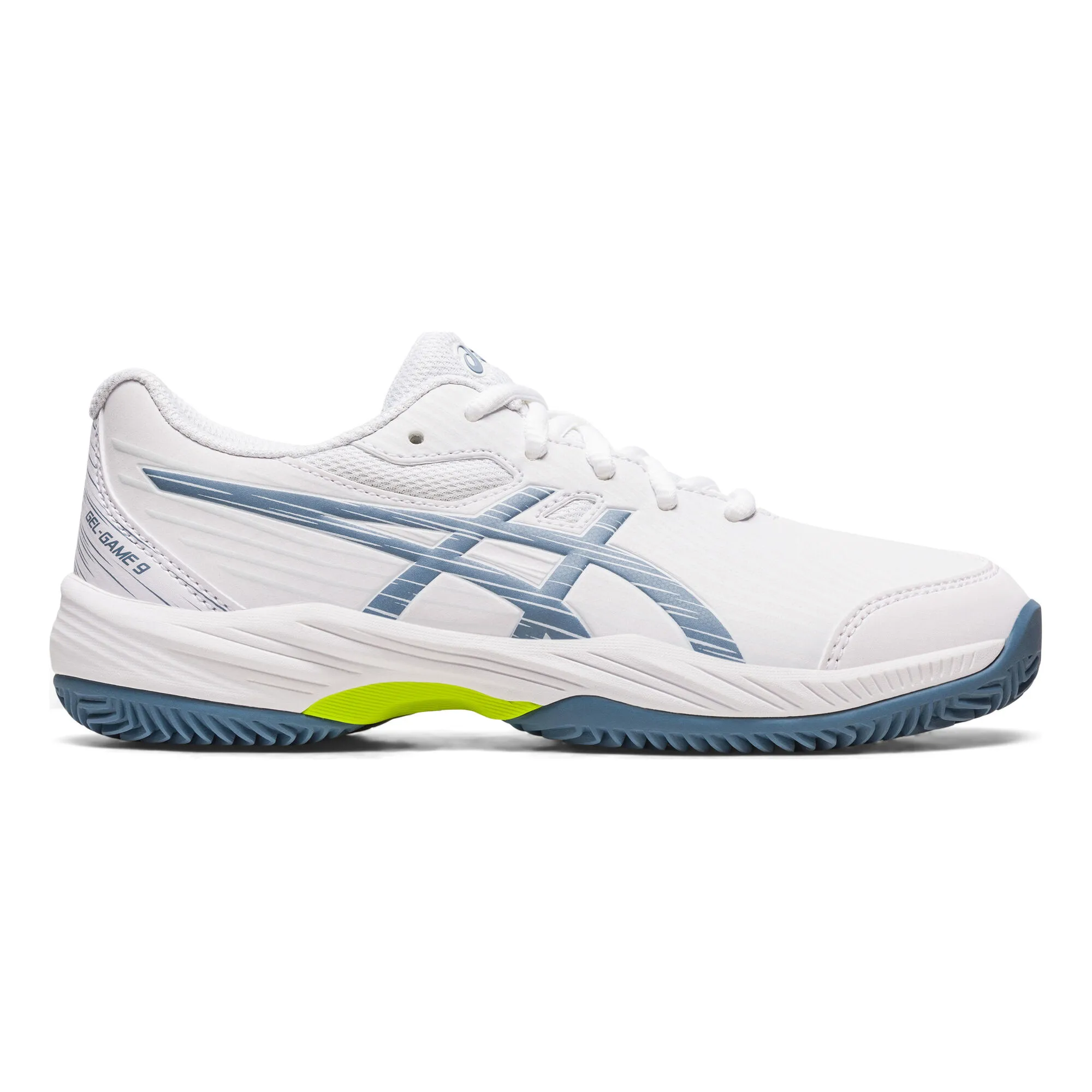 Asics Gel-Game 9 GS Scarpa Per Terra Rossa Bambini - Bianco, Blu Scuro