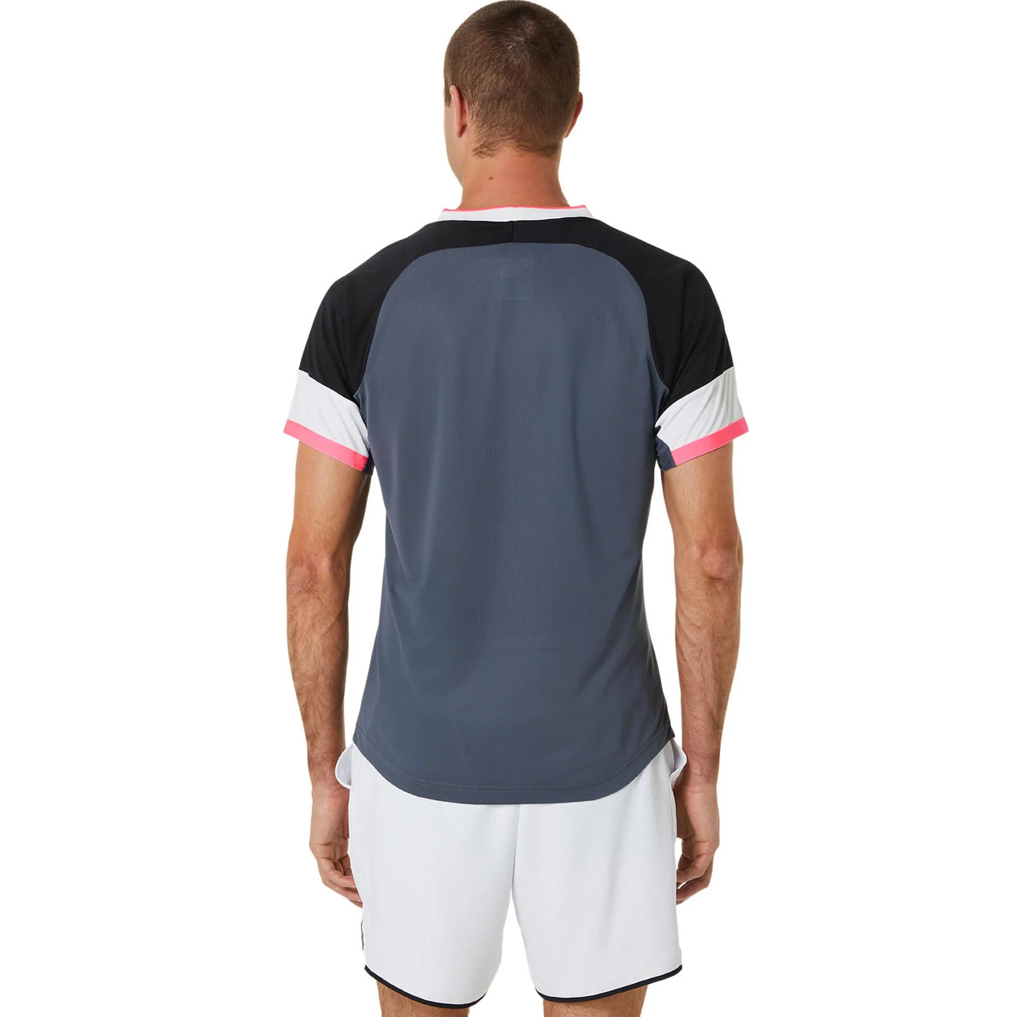 Asics Match Top Tee Maglietta Uomini - Nero, Rosso - immagine 7