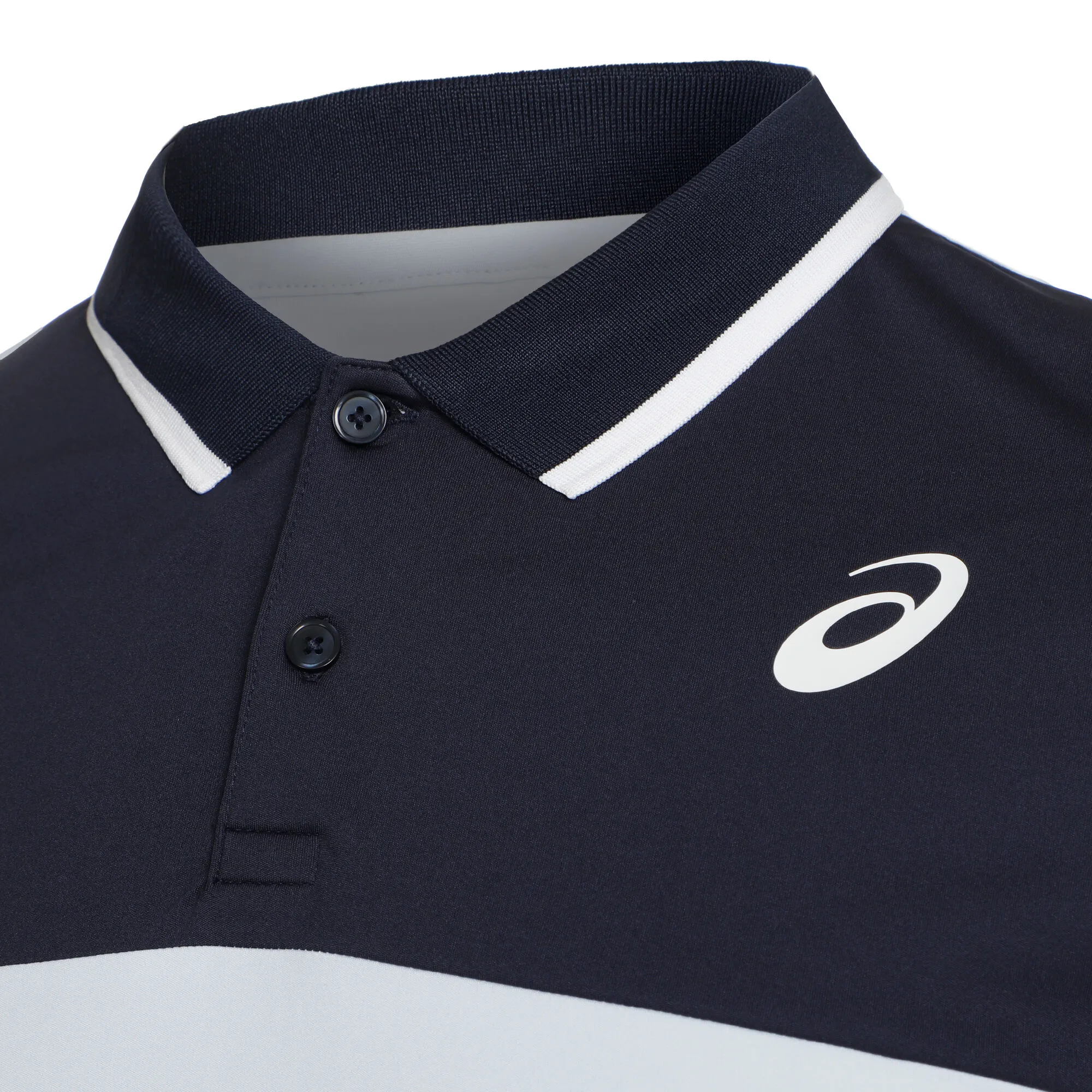 Asics Court Polo Uomini - Blu Chiaro, Blu Scuro - immagine 3