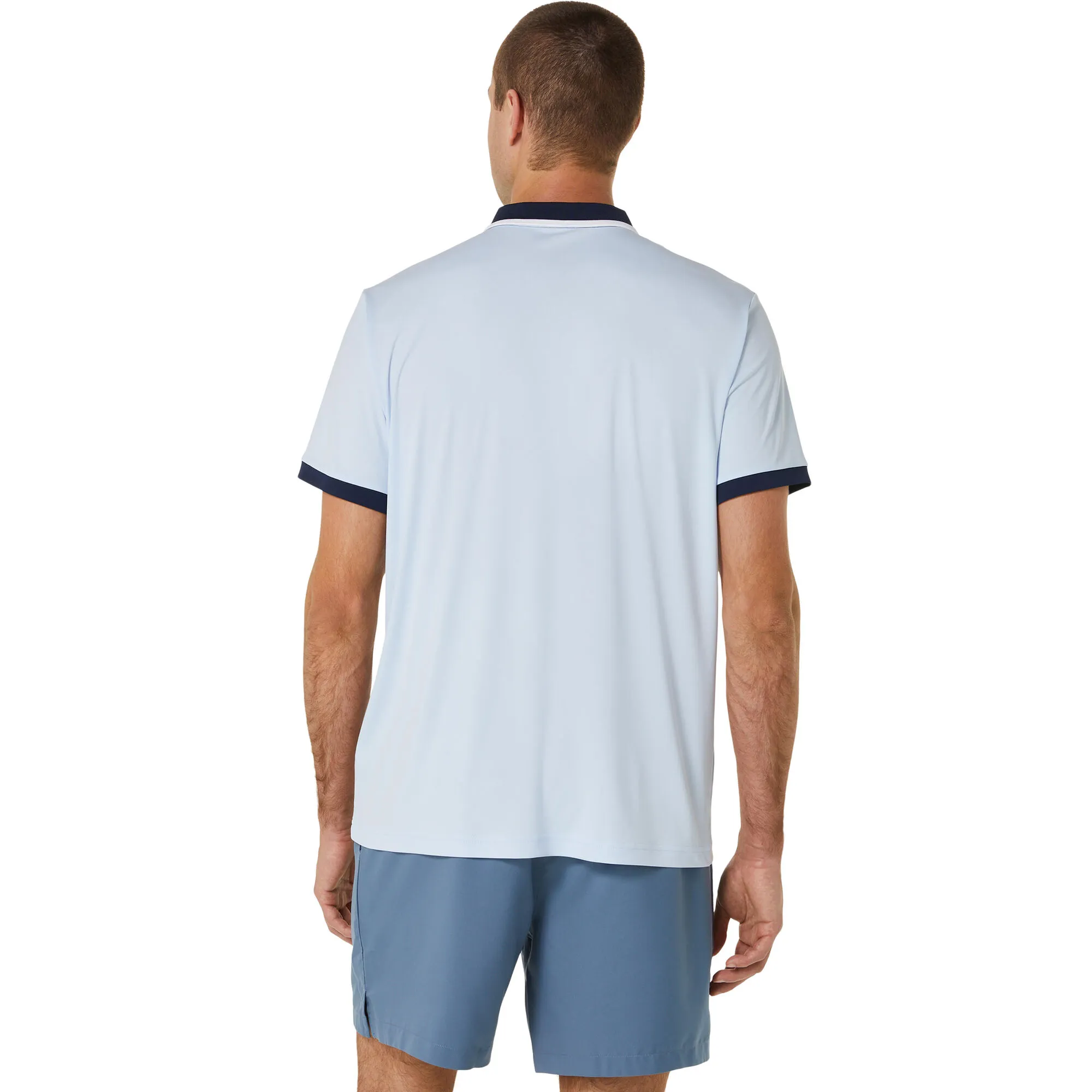 Asics Court Polo Uomini - Blu Chiaro, Blu Scuro - immagine 5