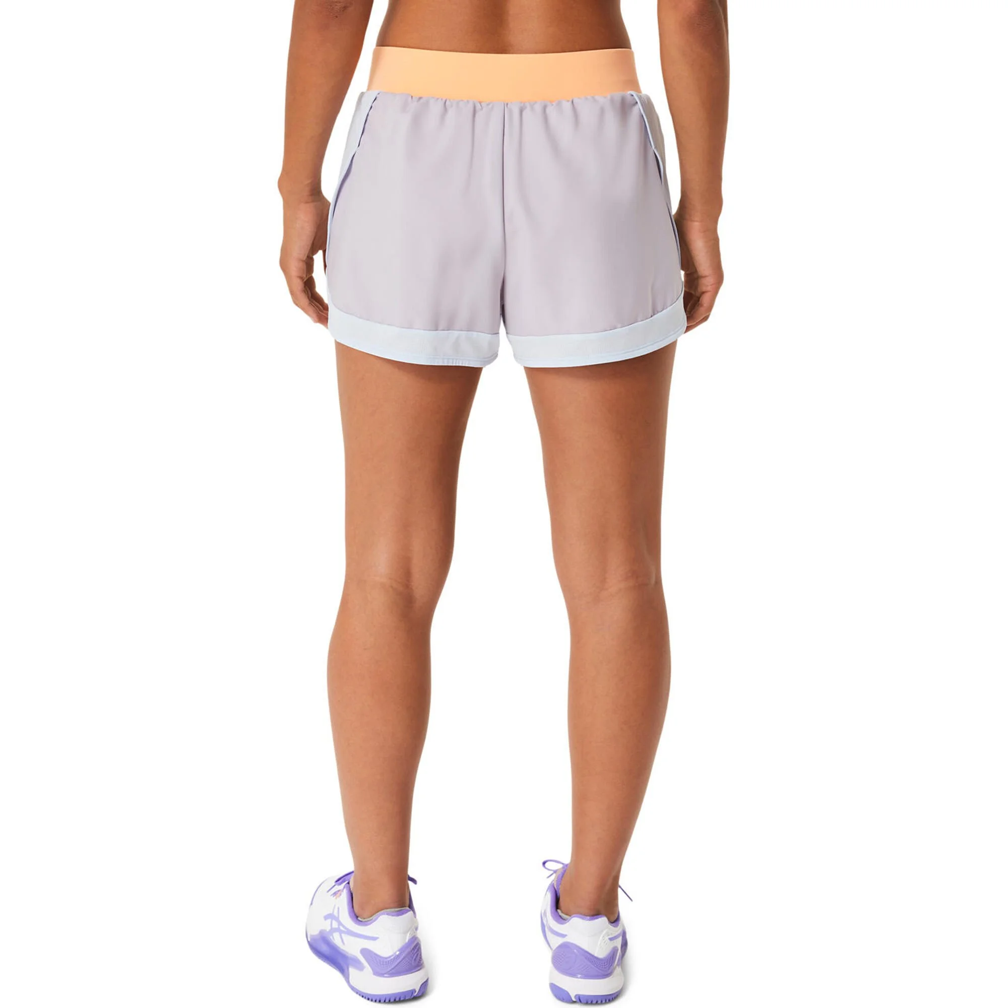 Asics Match Pantaloncini Donna - Viola, Arancione - immagine 6