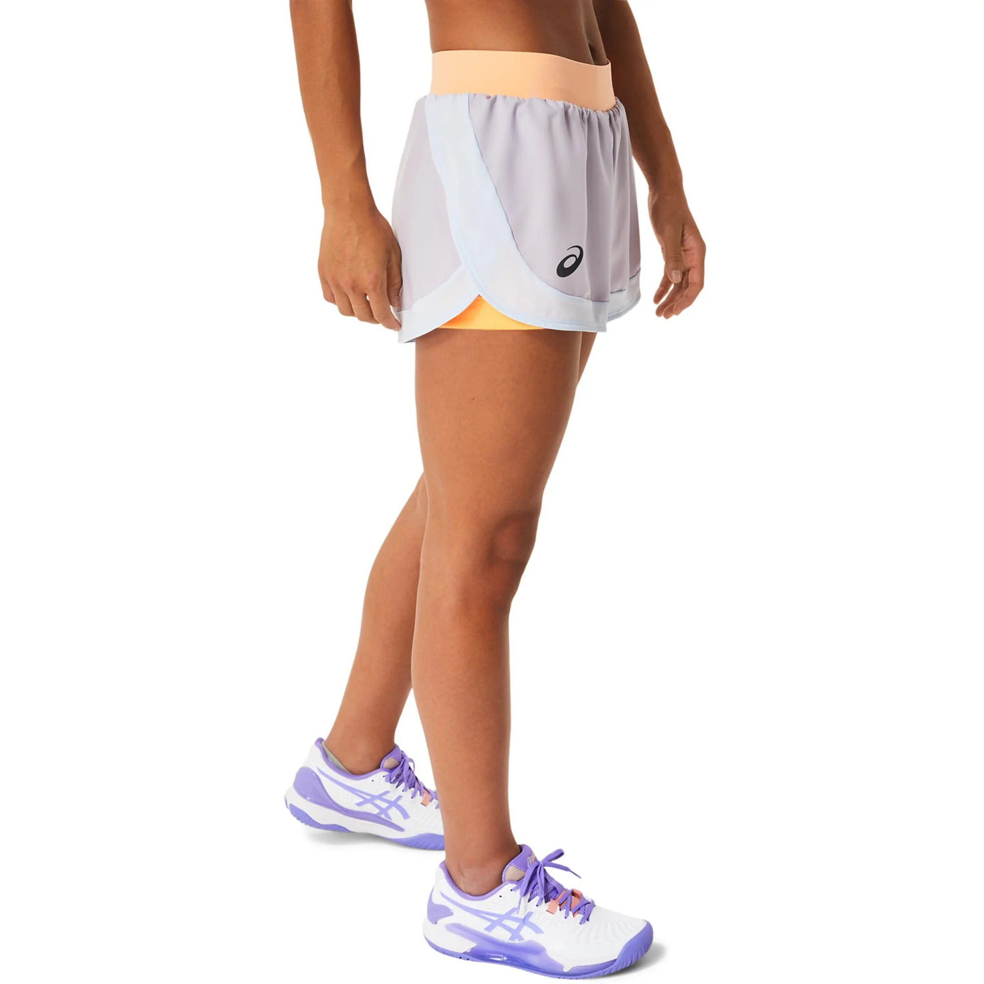 Asics Match Pantaloncini Donna - Viola, Arancione - immagine 7