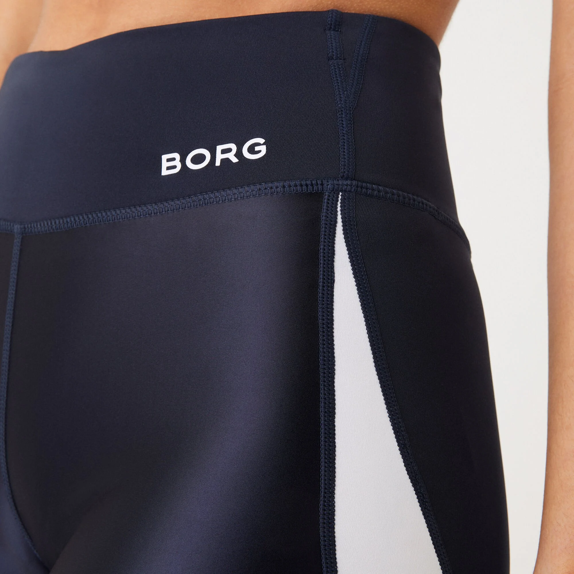 BJØRN BORG Borg High Waist Swipe Calzamaglia Donna - Blu Scuro, Bianco - immagine 9