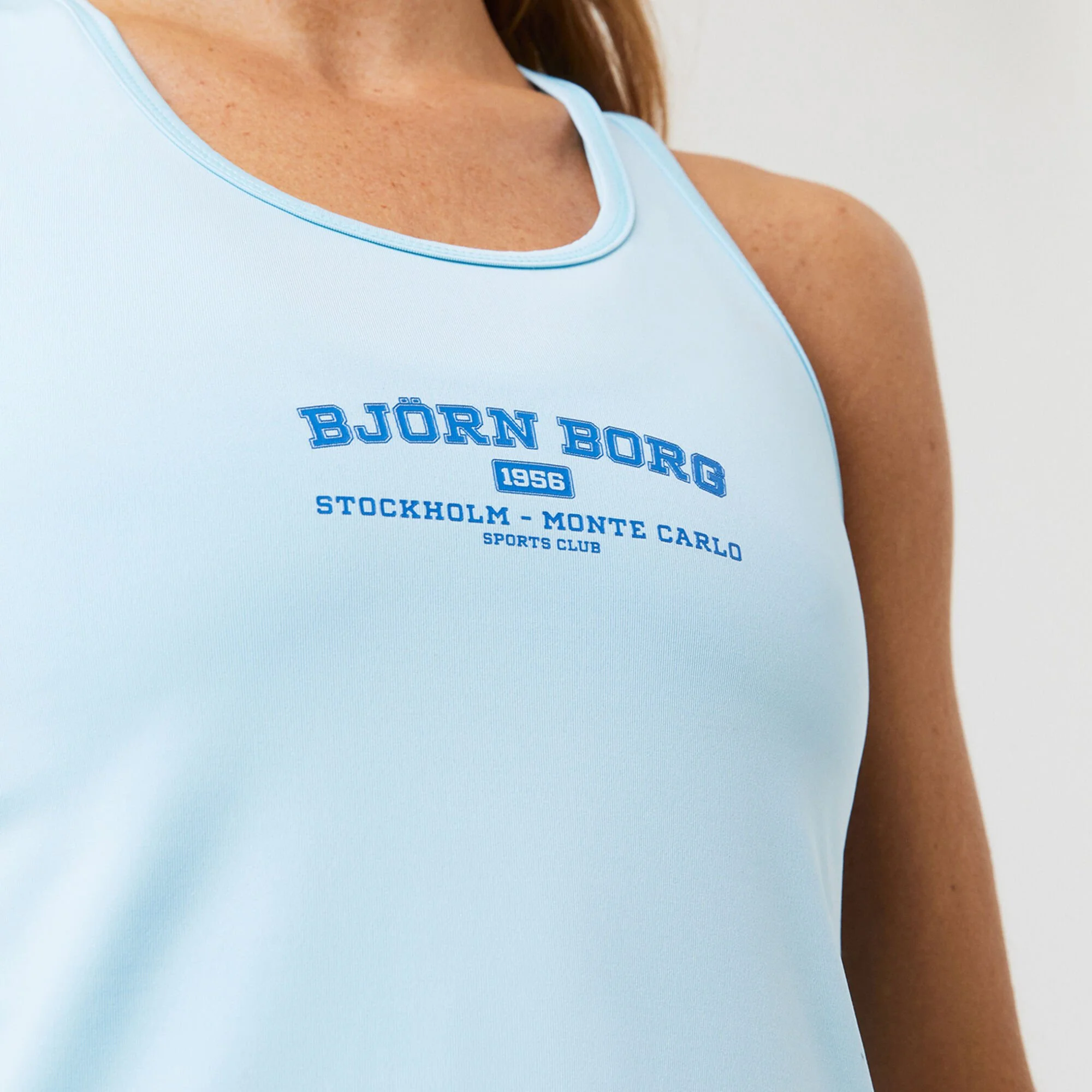 BJØRN BORG Tank-Top Canottiera Donna - Blu Chiaro - immagine 7