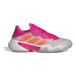 ADIDAS Barricade Scarpa Per Tutte Le Superfici Donna - Grigio Chiaro, Rosa
